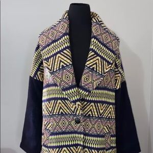 NWOT Allison Collection New York Anthropologie Rare Long Sweater Jacket Coat S